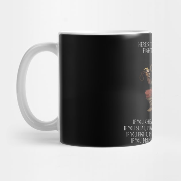 Viking Warrior Toast To Cheating Stealing Fighting Drinking by Styr Designs